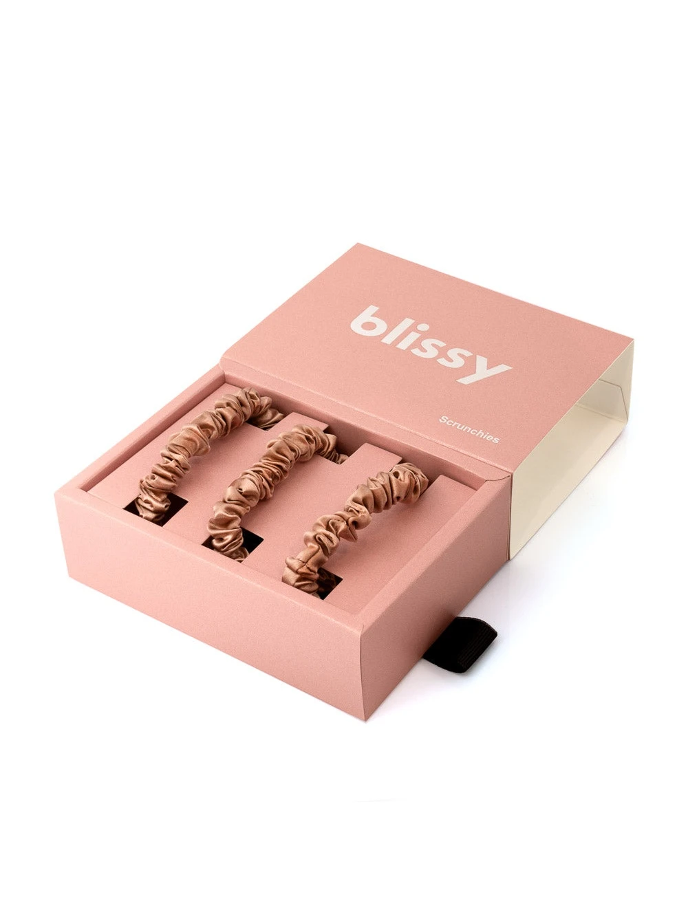 Blissy Skinny Scrunchies ROSE GOLD 3 Blissy Skinny Scrunchies ROSE GOLD