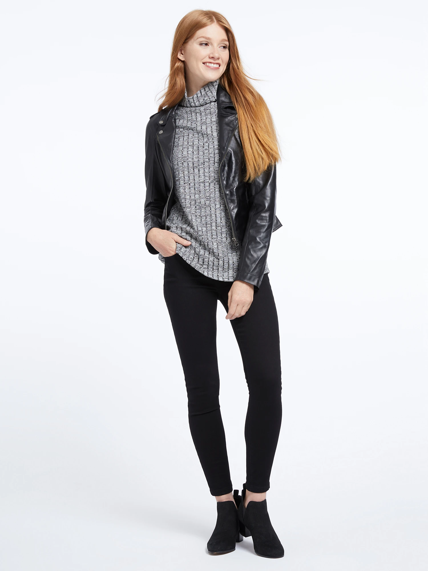 Jakett Washable Leather Moto Jacket 6 Jakett Washable Leather Moto Jacket - Image 4