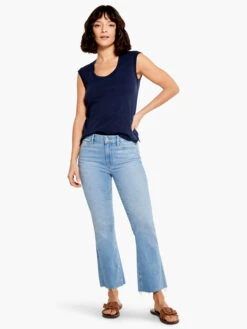 Paige - Collette Crop Flare W/ Raw Hem LIGHT WASH -Deals Clothing Shop 7639F724003LWSPRODUCT 01