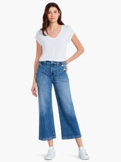 Paige - Aubrey Wide Leg W/ Utility Pockets MEDIUM WASH -Deals Clothing Shop 7839F728235MWSPRODUCT 01