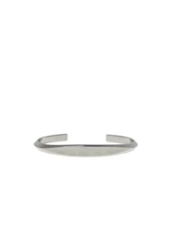 Marlyn Schiff Angled Flat Face Cuff SILVER