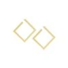 MARLYN SCHIFF LARGE OPEN SQUARE POST EARRINGS -Deals Clothing Shop 86C58325BA38GOLPRODUCT 01