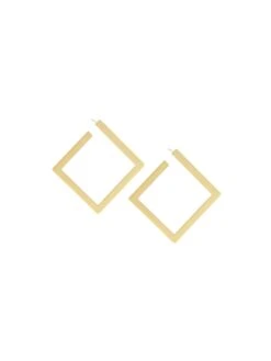 MARLYN SCHIFF LARGE OPEN SQUARE POST EARRINGS