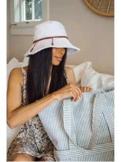 HAT ATTACK FRINGED BUCKET HAT WHITE -Deals Clothing Shop 86E4F3FCDBC4WHTPRODUCT 05