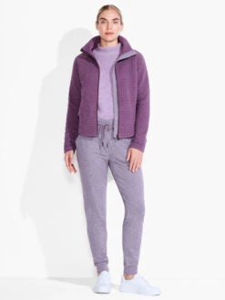 All Year Quilted Jacket PLUM 9 All Year Quilted Jacket PLUM -Deals Clothing Shop ACTF231060PLMPRODUCT 01