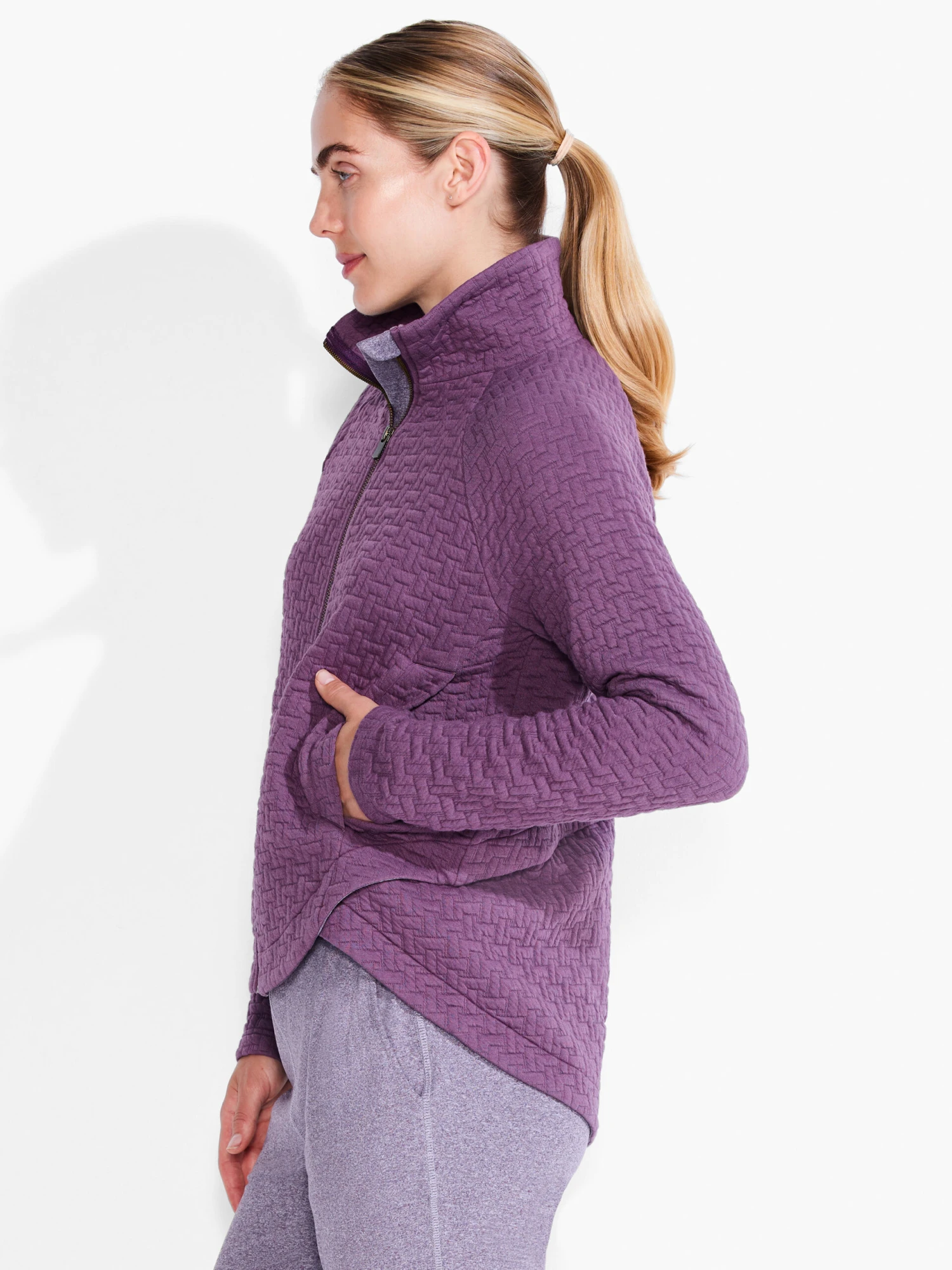 All Year Quilted Jacket PLUM 4 All Year Quilted Jacket PLUM - Image 2