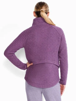 All Year Quilted Jacket PLUM 8 All Year Quilted Jacket PLUM -Deals Clothing Shop ACTF231060PLMPRODUCT 03