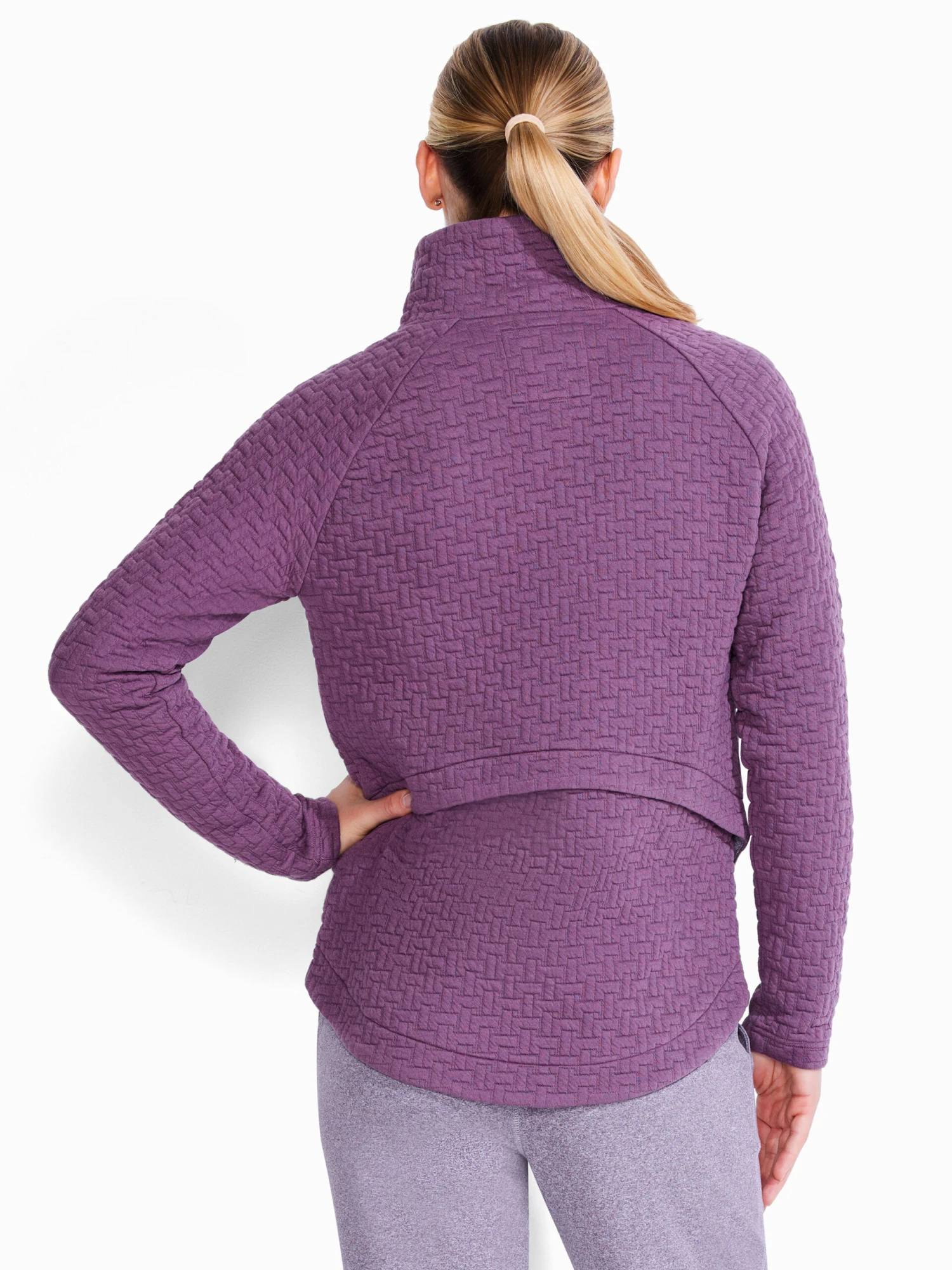 All Year Quilted Jacket PLUM 5 All Year Quilted Jacket PLUM - Image 3