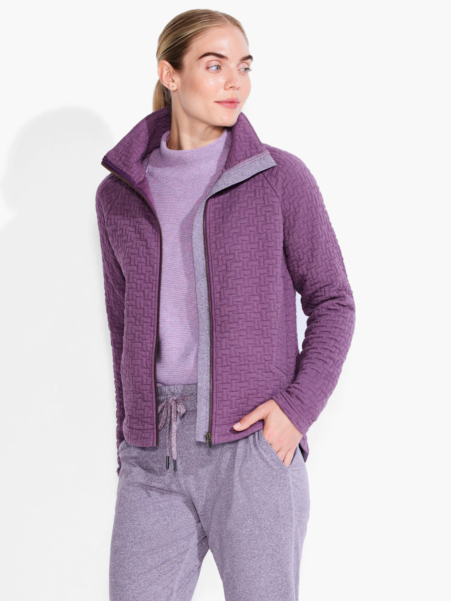 All Year Quilted Jacket PLUM 3 All Year Quilted Jacket PLUM
