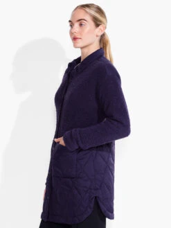 Quilted Mix Media Coat -Deals Clothing Shop ACTF238175AUEPRODUCT 02