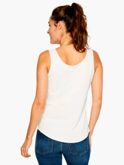 Shirt Tail Perfect Tank PAPER WHITE -Deals Clothing Shop ALL1030PWHPRODUCT 03