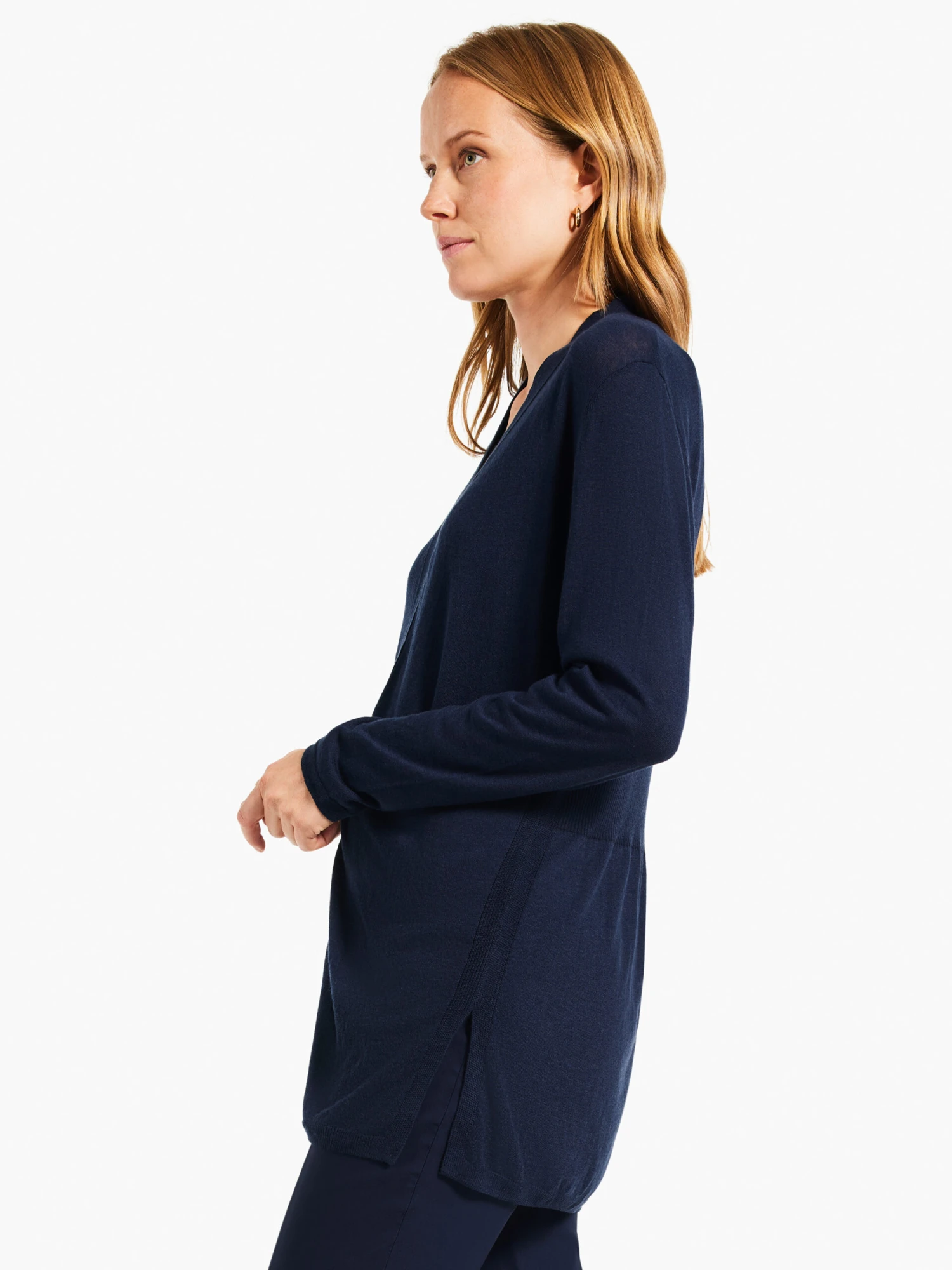 All Year Back Of Chair Cardigan DARK INDIGO 4 All Year Back Of Chair Cardigan DARK INDIGO - Image 2