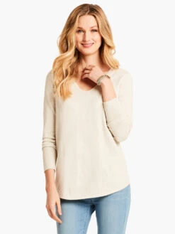 Vital V Neck Sweater PUTTY -Deals Clothing Shop ALL1195 PUT PRODUCT 01