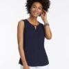 Easy Keyhole Top DARK INDIGO