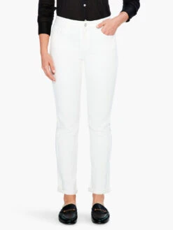 NZ Denim 29" Mid Rise Girlfriend Jeans PAPER WHITE