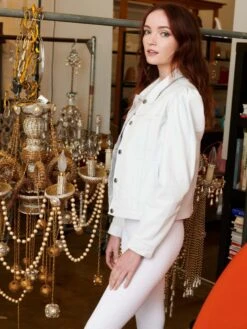 JKT NYC Ariel Burnished Leather WHITE -Deals Clothing Shop B578D341C3A4WHTPRODUCT 03