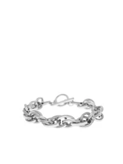 Marlyn Schiff Twisted Oval Link Toggle Bracelet SILVER
