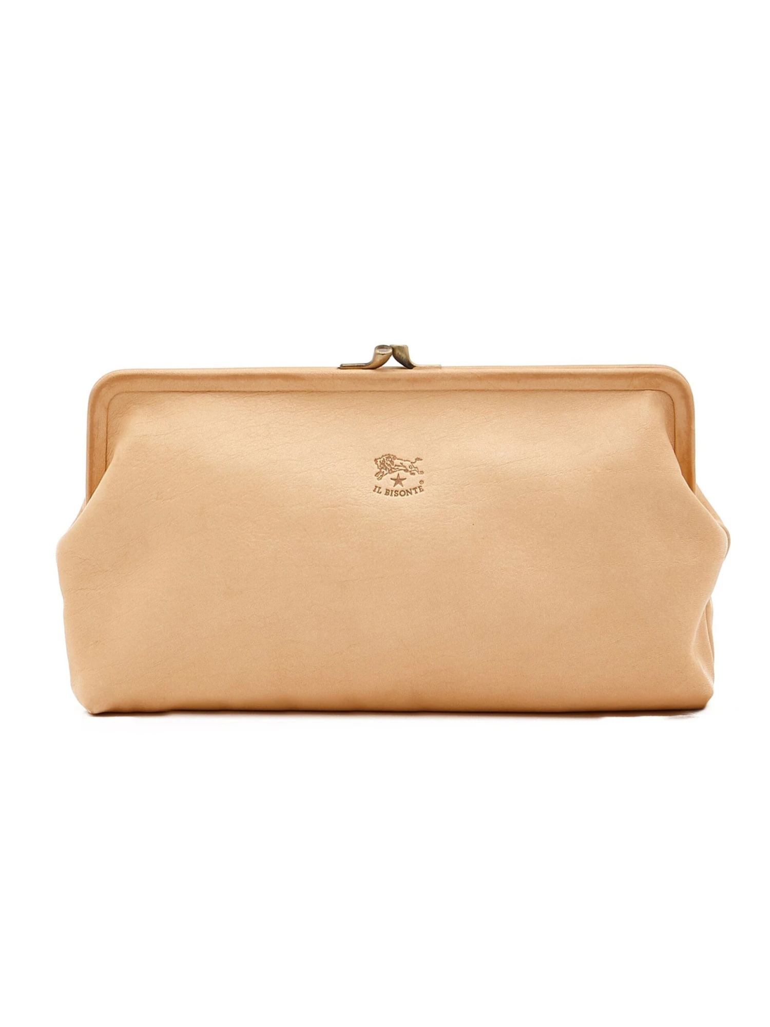 Il Bisonte - Small Snap Close Clutch NATURAL 3 Il Bisonte - Small Snap Close Clutch NATURAL