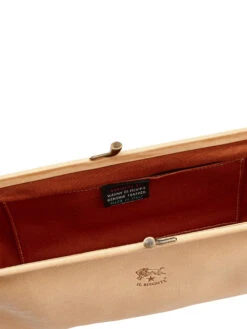 Il Bisonte - Small Snap Close Clutch NATURAL 7 Il Bisonte - Small Snap Close Clutch NATURAL -Deals Clothing Shop BCL027NATPRODUCT 03