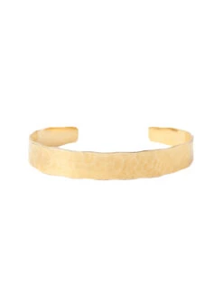 Chan Luu - Yellow Gold Hammered Cuff GOLD