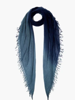Chan Luu - Dip Dye Cashmere/Silk Scarf NAVY