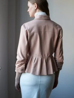 JKT Brie Burnished Leather With Peplum Hem -Deals Clothing Shop C982F7487D32PTLPRODUCT 010