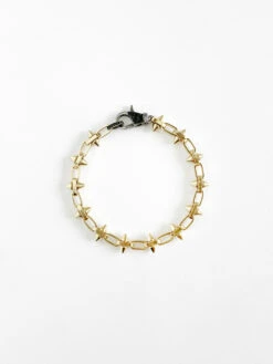 Paula Rosen - Spike And Spinel Star Bracelet GOLD