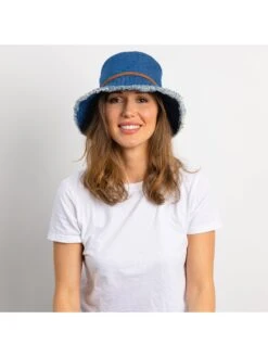 HAT ATTACK FRINGED BUCKET HAT -Deals Clothing Shop E030846ECEEEBLUPRODUCT 03