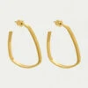 Dean Davidson - Midi Square Hoops GOLD