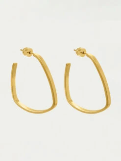 Dean Davidson - Midi Square Hoops GOLD