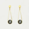 Dean Davidson - Mini Ipanema Semi-Precious Earrings LABRADORITE -Deals Clothing Shop E881GLABLABPRODUCT 01