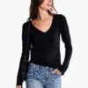Perfect Rib Knit Cuffed Top