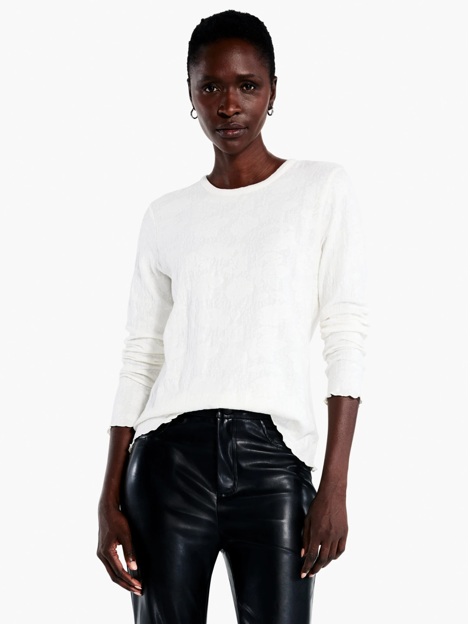 Lace Knit Tee CREAM 3 Lace Knit Tee CREAM