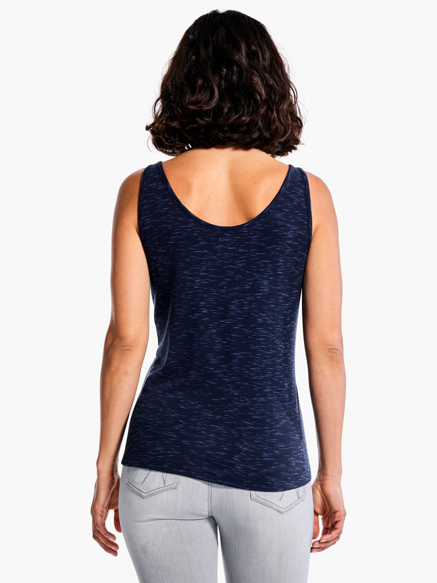 Drapey Rib Tank DARK INDIGO 5 Drapey Rib Tank DARK INDIGO - Image 3