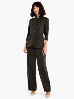 Drapey Ponte Blazer BRIAR -Deals Clothing Shop F231097BIAPRODUCT 04