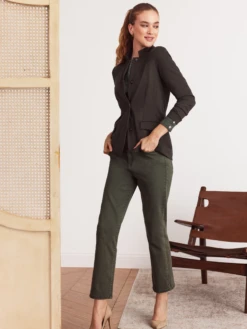 Drapey Ponte Blazer BRIAR -Deals Clothing Shop F231097BIAPRODUCT 05