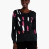 Falling Frost Sweater PINK MULTI -Deals Clothing Shop F231105PKMPRODUCT 01