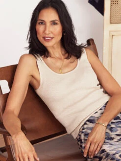 Rib Sweater Tank SANDSHELL