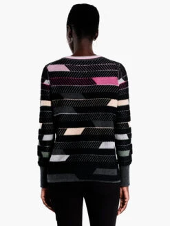 Shaded Stripes Sweater PINK MULTI -Deals Clothing Shop F231123PKMPRODUCT 03