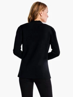 Femme Sleeve Knit Jacket BLACK ONYX -Deals Clothing Shop F231126BLXPRODUCT 03