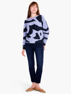 Dusk Days Sweater BLUE MULTI -Deals Clothing Shop F231139BLTPRODUCT 04