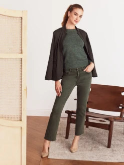 Playful Cuff Sweater GREEN MIX -Deals Clothing Shop F231144GNXPRODUCT 05