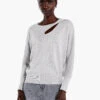Soft Sleeve Twist Sweater Tee -Deals Clothing Shop F231153RFLPRODUCT 01