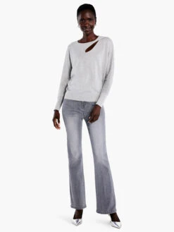 Soft Sleeve Twist Sweater Tee -Deals Clothing Shop F231153RFLPRODUCT 04