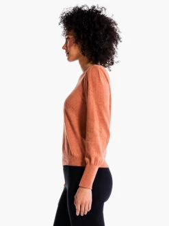 Femme Sleeve Sweater COPPER CREAM -Deals Clothing Shop F231162CREPRODUCT 02