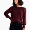 Femme Sleeve Sweater REDWOOD -Deals Clothing Shop F231162RDWPRODUCT 01