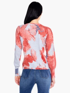 Pressed Petals Sweater RED MULTI -Deals Clothing Shop F231167REDPRODUCT 03