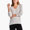 Waffle Stitch V-Neck Sweater CREAM -Deals Clothing Shop F231168CRMPRODUCT 01