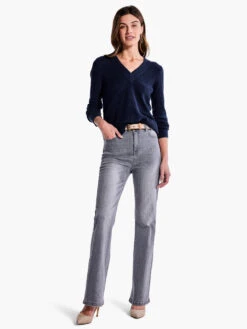 Waffle Stitch V-Neck Sweater DARK INDIGO 9 Waffle Stitch V-Neck Sweater DARK INDIGO -Deals Clothing Shop F231168DIDPRODUCT 04