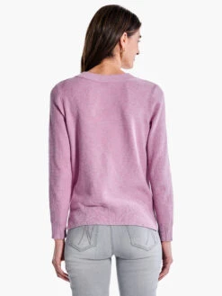Waffle Stitch V-Neck Sweater MAUVE MIST -Deals Clothing Shop F231168MMTPRODUCT 03